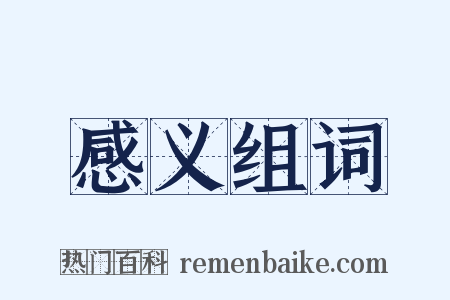感义组词是什么意思的图片